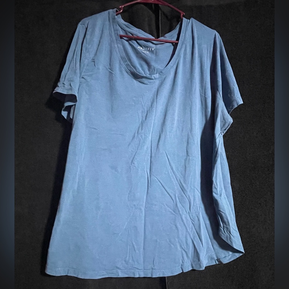 Ava & Viv Light Blue Short Sleeve Tee